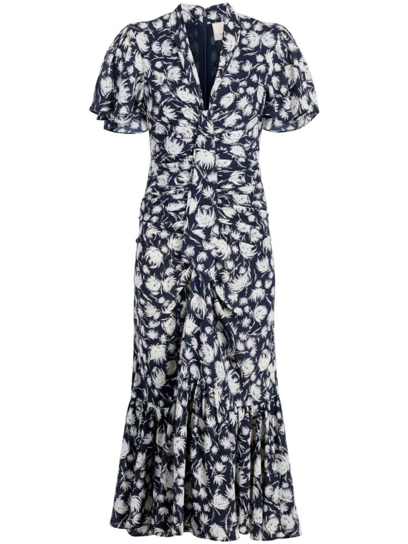 Cinq A Sept Peeta floral-print midi dress - Blue von Cinq A Sept