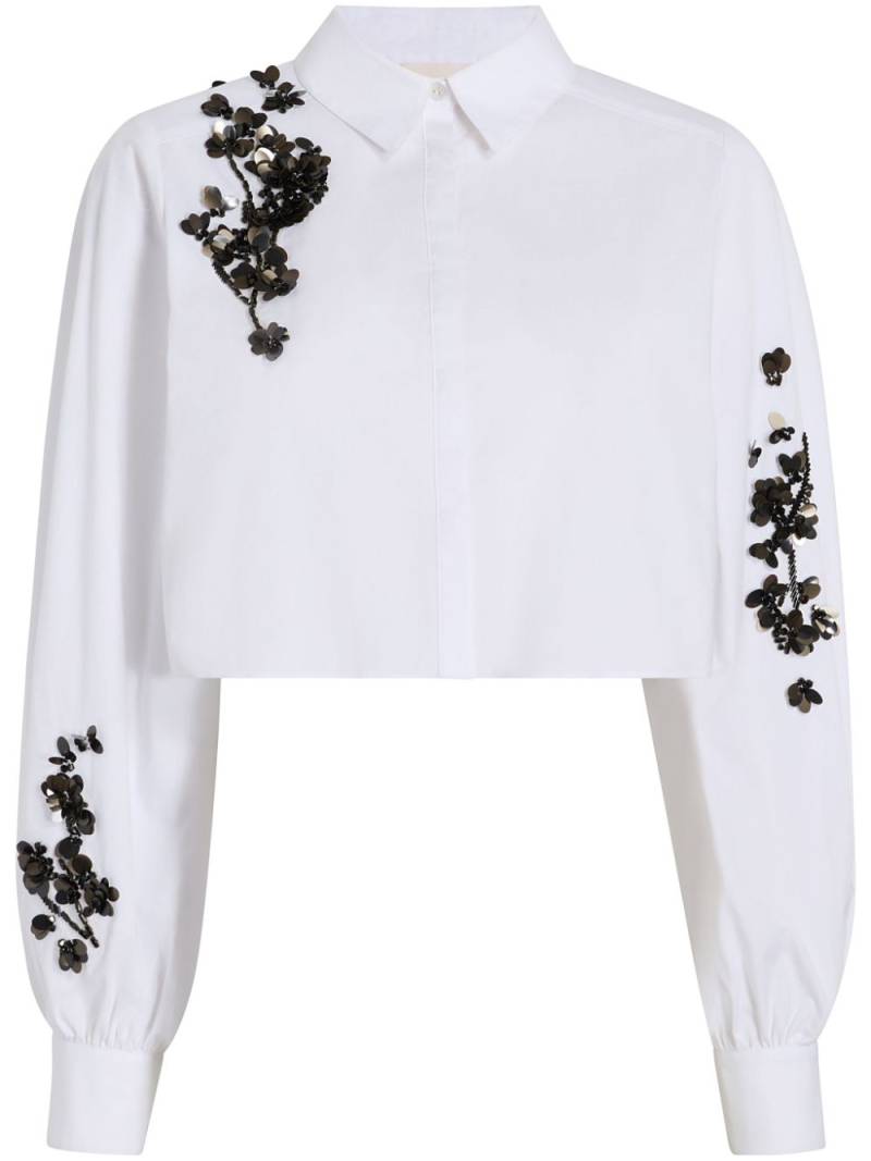 Cinq A Sept Selina cropped shirt - White von Cinq A Sept