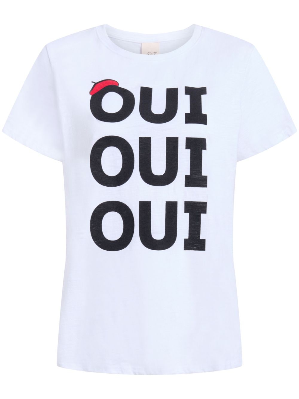 Cinq A Sept Shrunken Oui Oui Oui T-shirt - White von Cinq A Sept