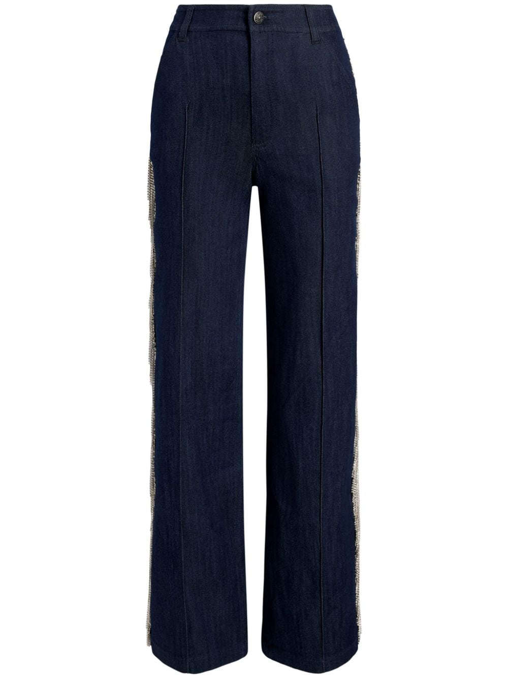 Cinq A Sept Zara embellished straight-leg jeans - Blue von Cinq A Sept