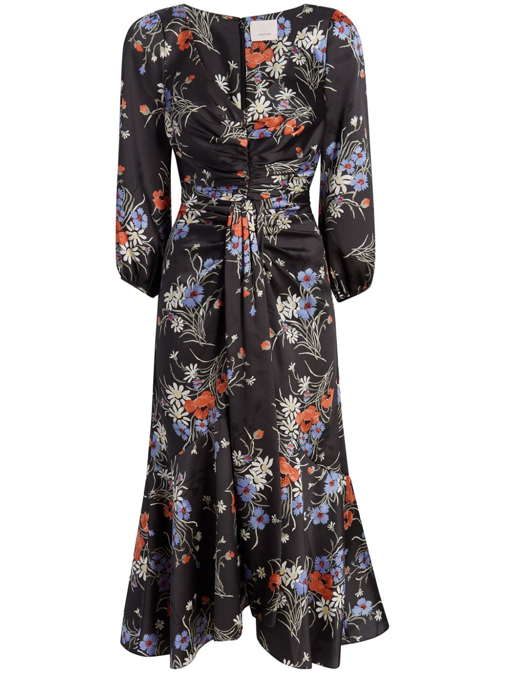 Cinq A Sept floral-print V-neck dress - Black von Cinq A Sept