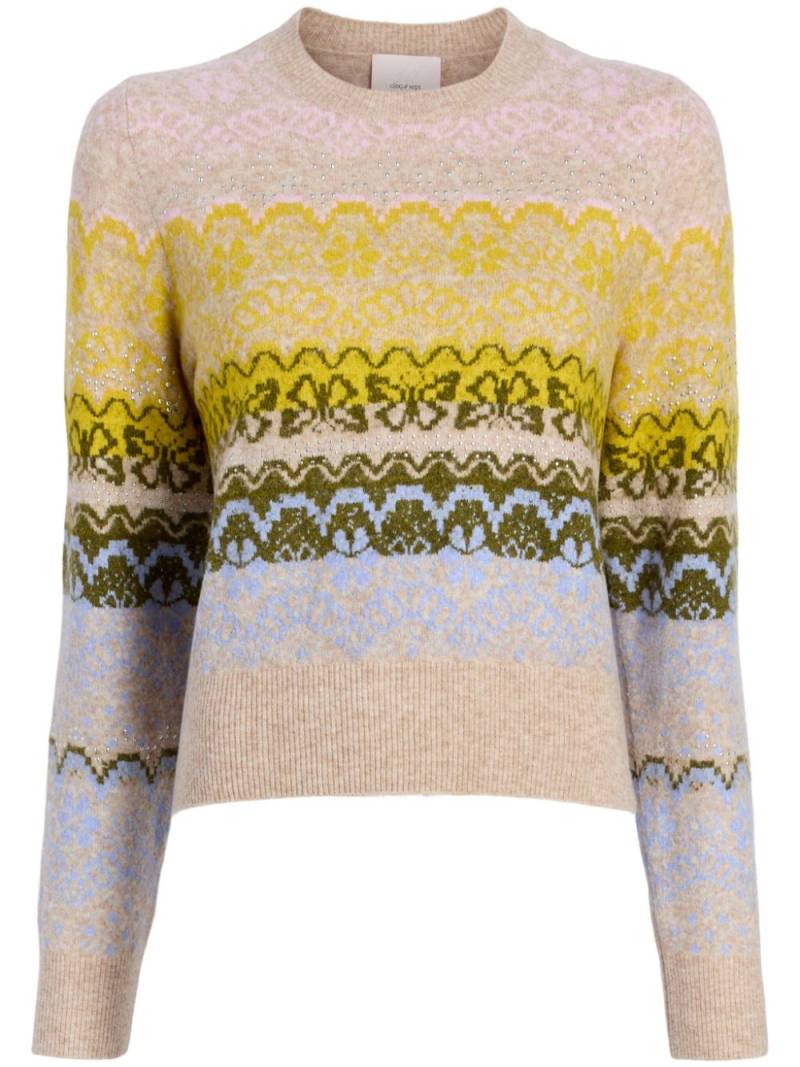 Cinq A Sept lace fair-isle jumper - Neutrals von Cinq A Sept