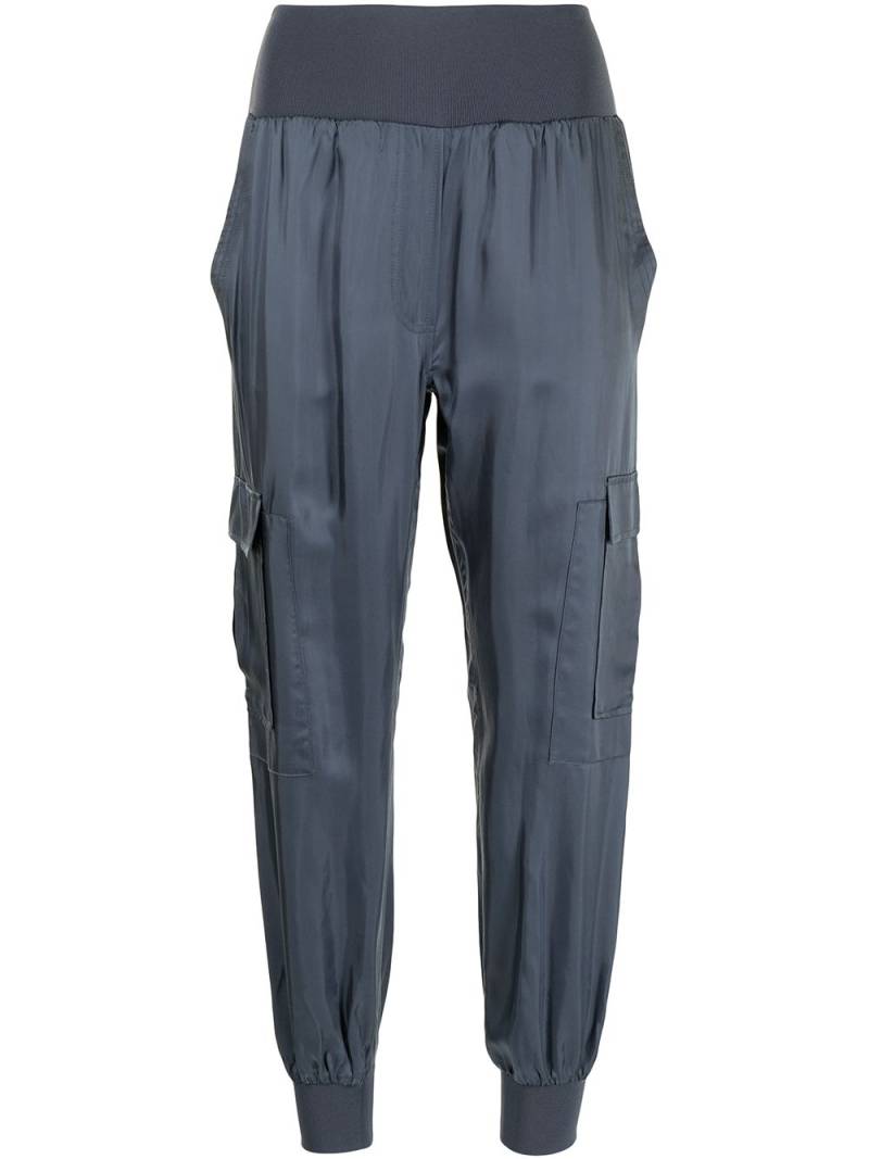 Cinq A Sept tapered cargo cotton trousers - Blue von Cinq A Sept