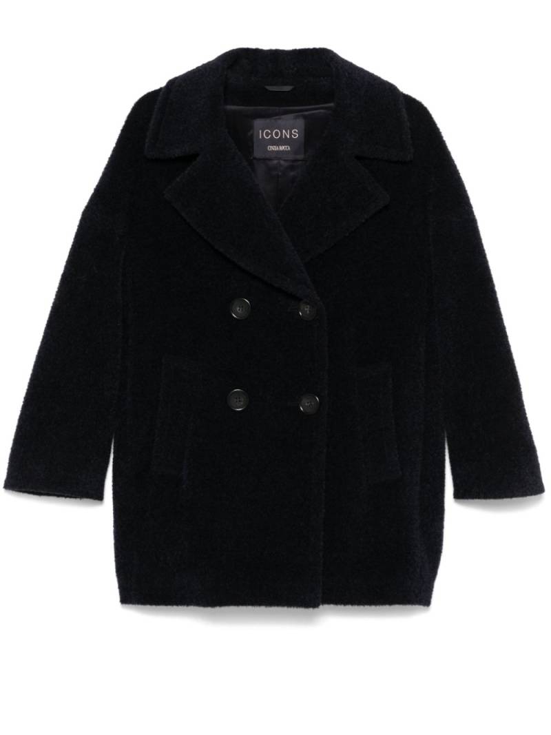 Cinzia Rocca double-breasted coat - Blue von Cinzia Rocca