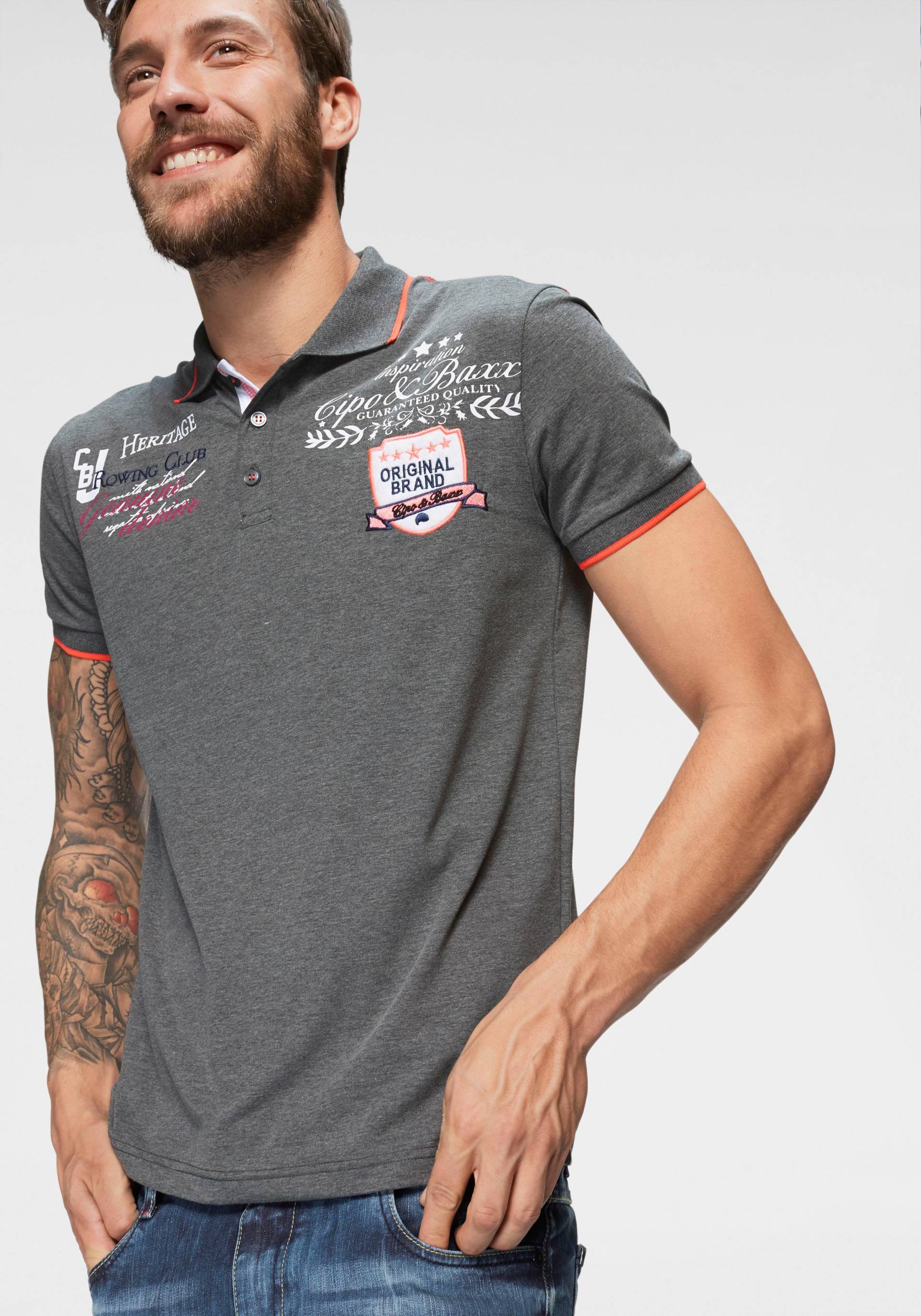 Cipo & Baxx Poloshirt »Rowing Club«, bis Gr. 5XL Cipo & Baxx Poloshirt »Rowing Club«, bis Gr. 5XL von Cipo & Baxx