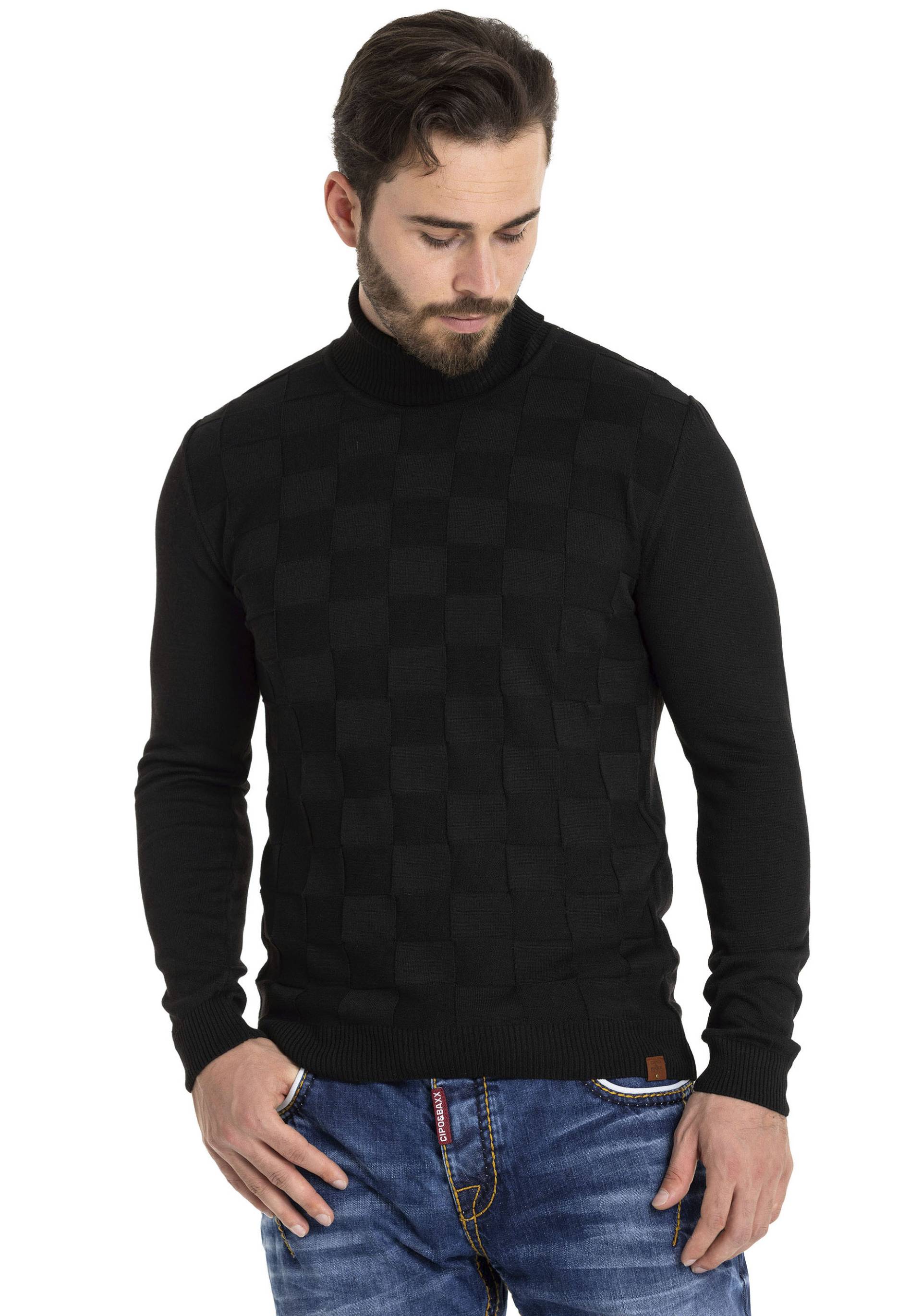 Cipo & Baxx Rollkragenpullover von Cipo & Baxx