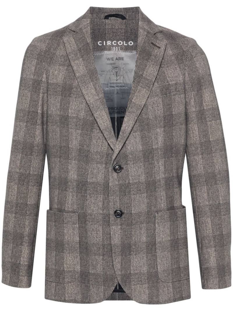 Circolo 1901 Prince of Wales check blazer - Brown von Circolo 1901