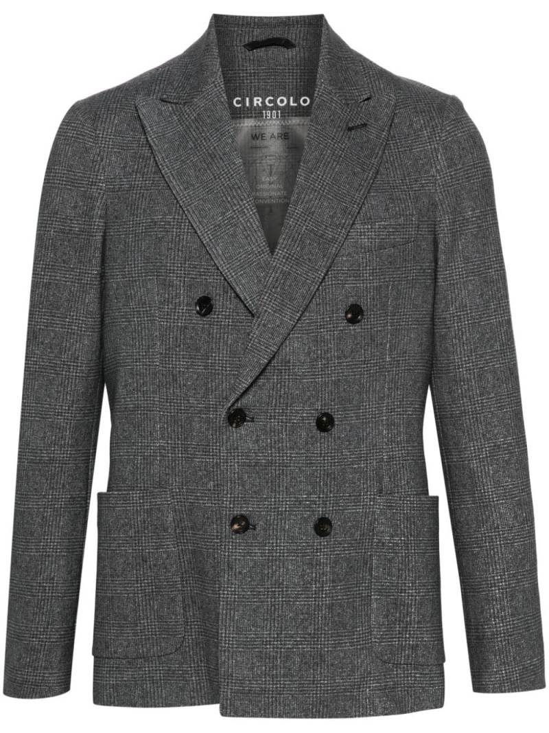 Circolo 1901 Prince of Wales check blazer - Grey von Circolo 1901