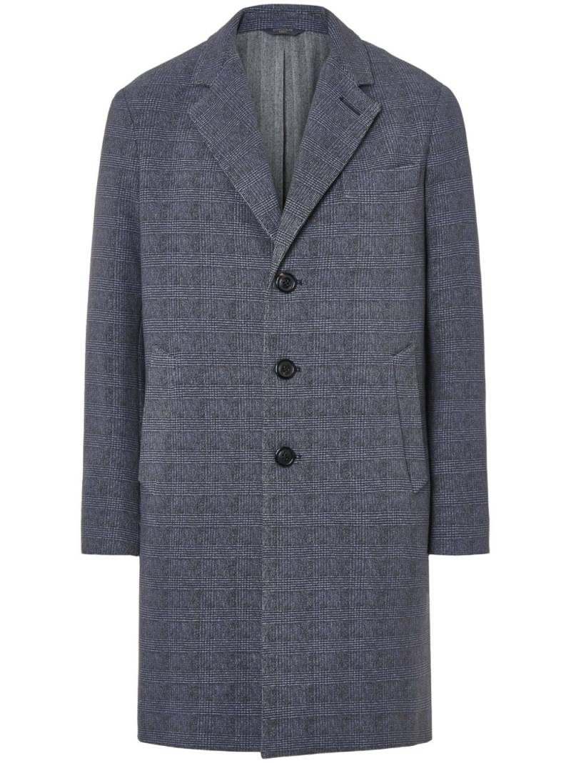 Circolo 1901 check-pattern single-breasted coat - Blue von Circolo 1901