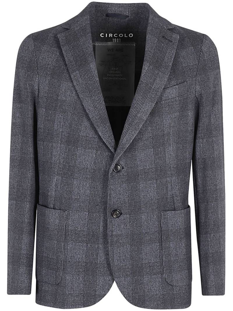 Circolo 1901 checked wool blazer - Blue von Circolo 1901