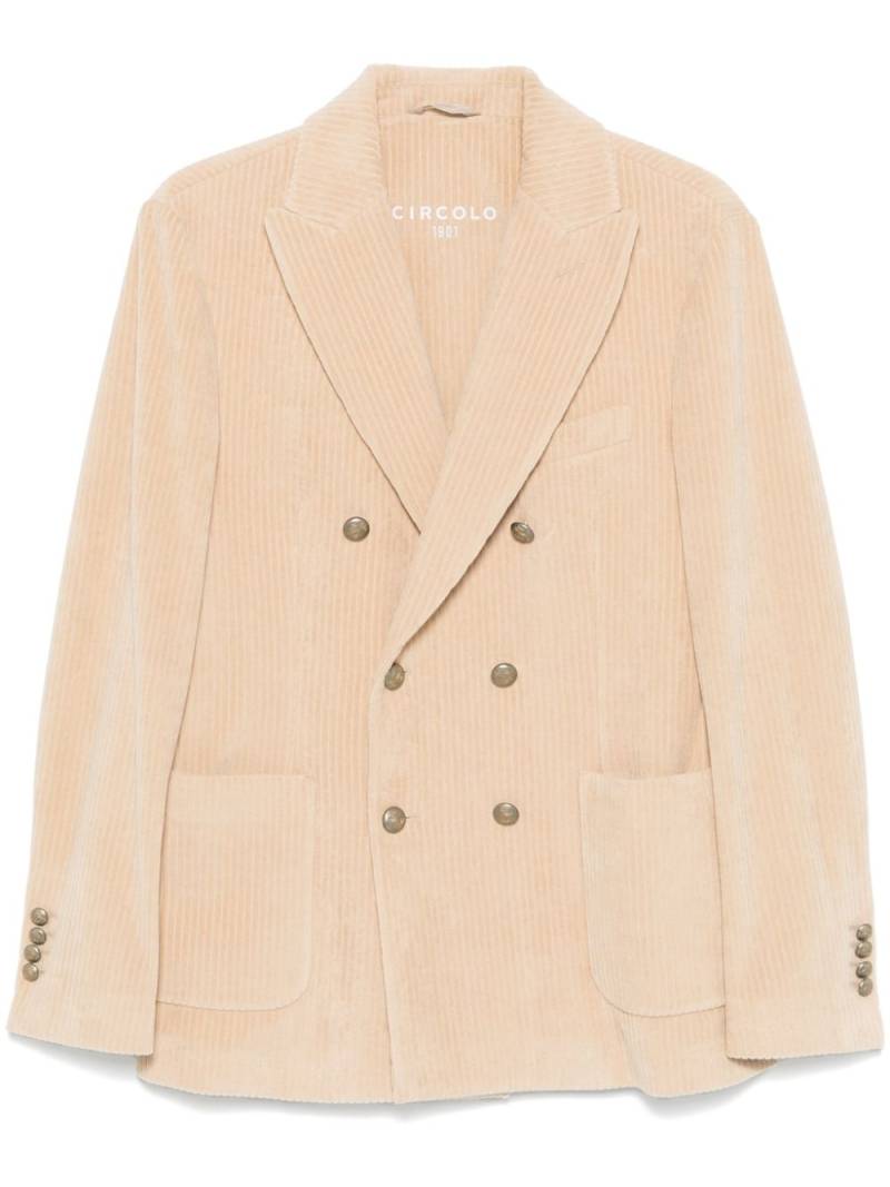 Circolo 1901 corduroy blazer - Neutrals von Circolo 1901