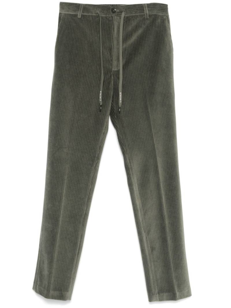 Circolo 1901 corduroy trousers - Green von Circolo 1901