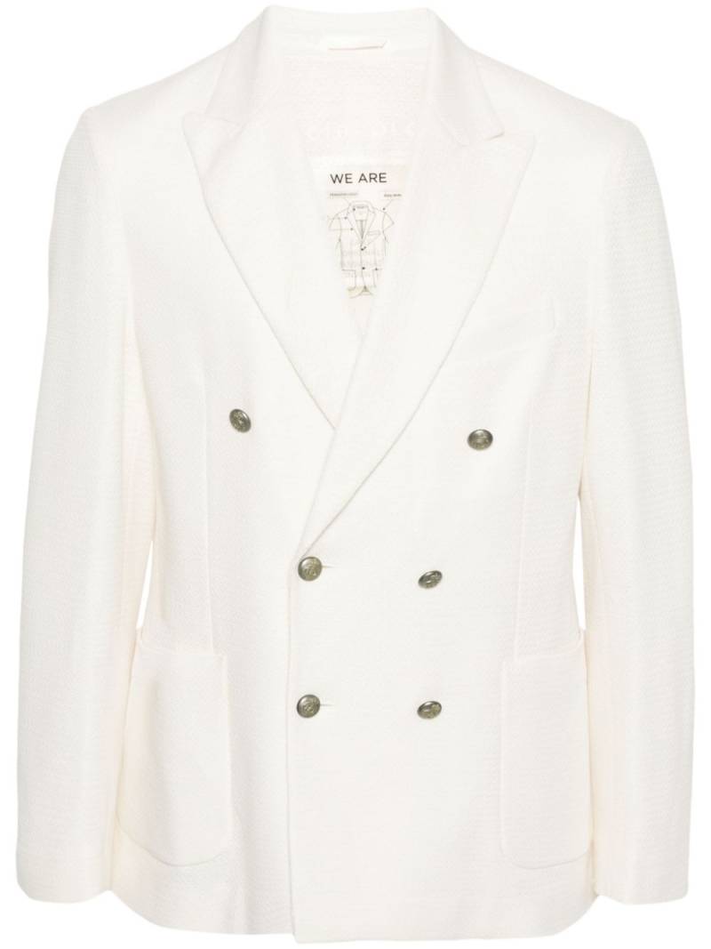 Circolo 1901 double-breasted blazer - White von Circolo 1901