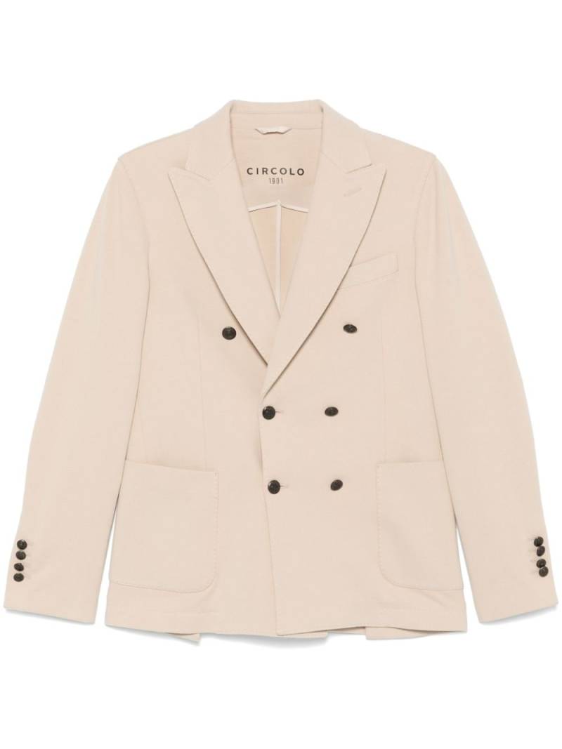 Circolo 1901 felted blazer - Neutrals von Circolo 1901