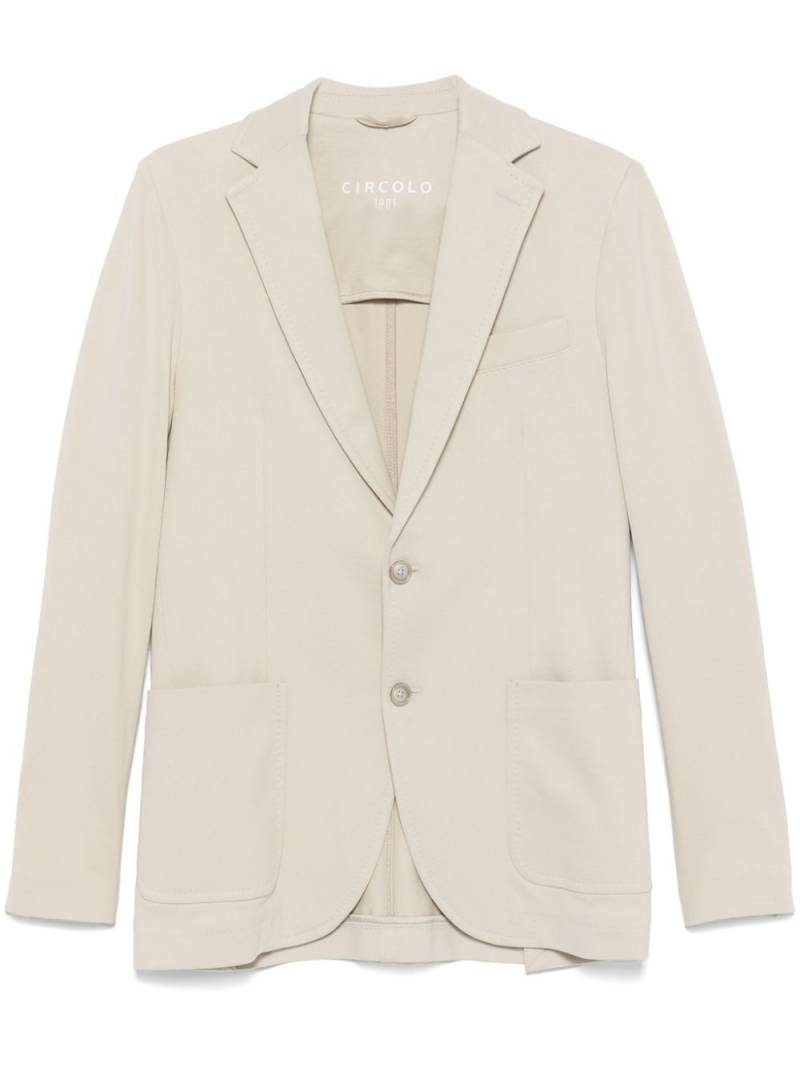 Circolo 1901 piqué blazer - Neutrals von Circolo 1901