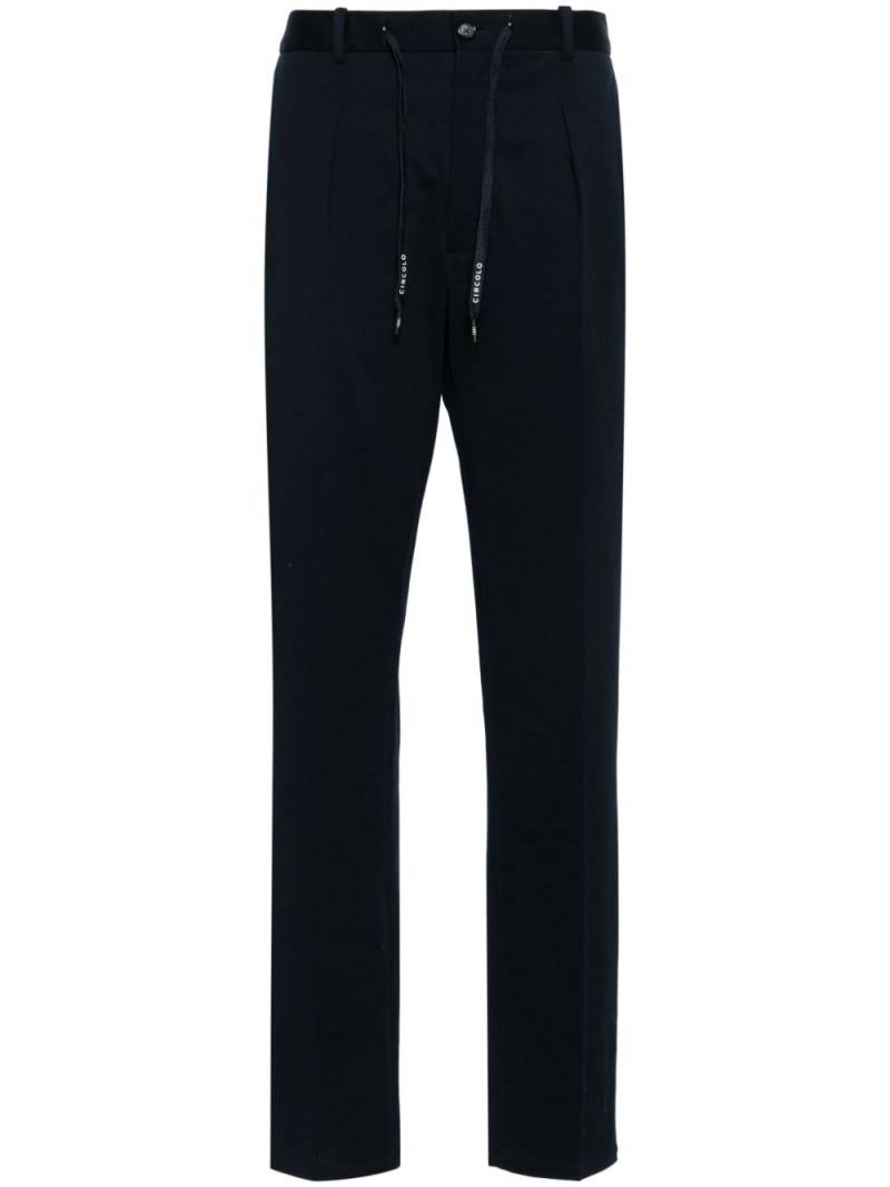 Circolo 1901 pleat-detail straight-leg trousers - Blue von Circolo 1901