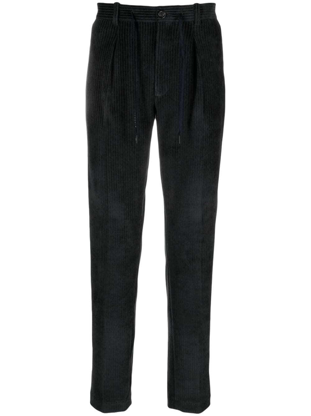 Circolo 1901 pleated drawstring corduroy trousers - Blue von Circolo 1901