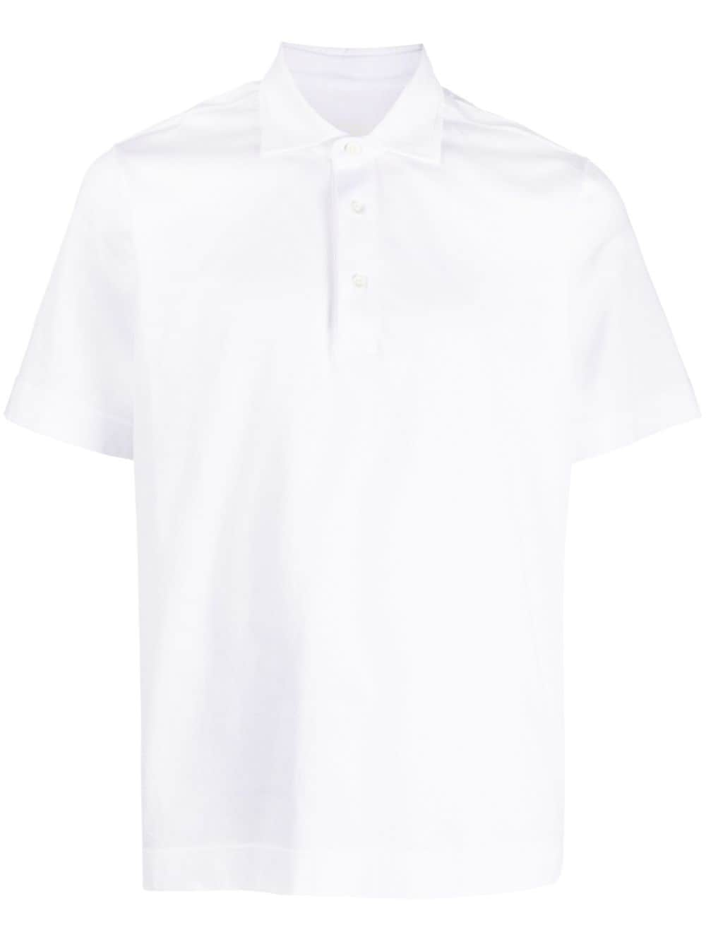 Circolo 1901 short-sleeve cotton polo shirt - White von Circolo 1901