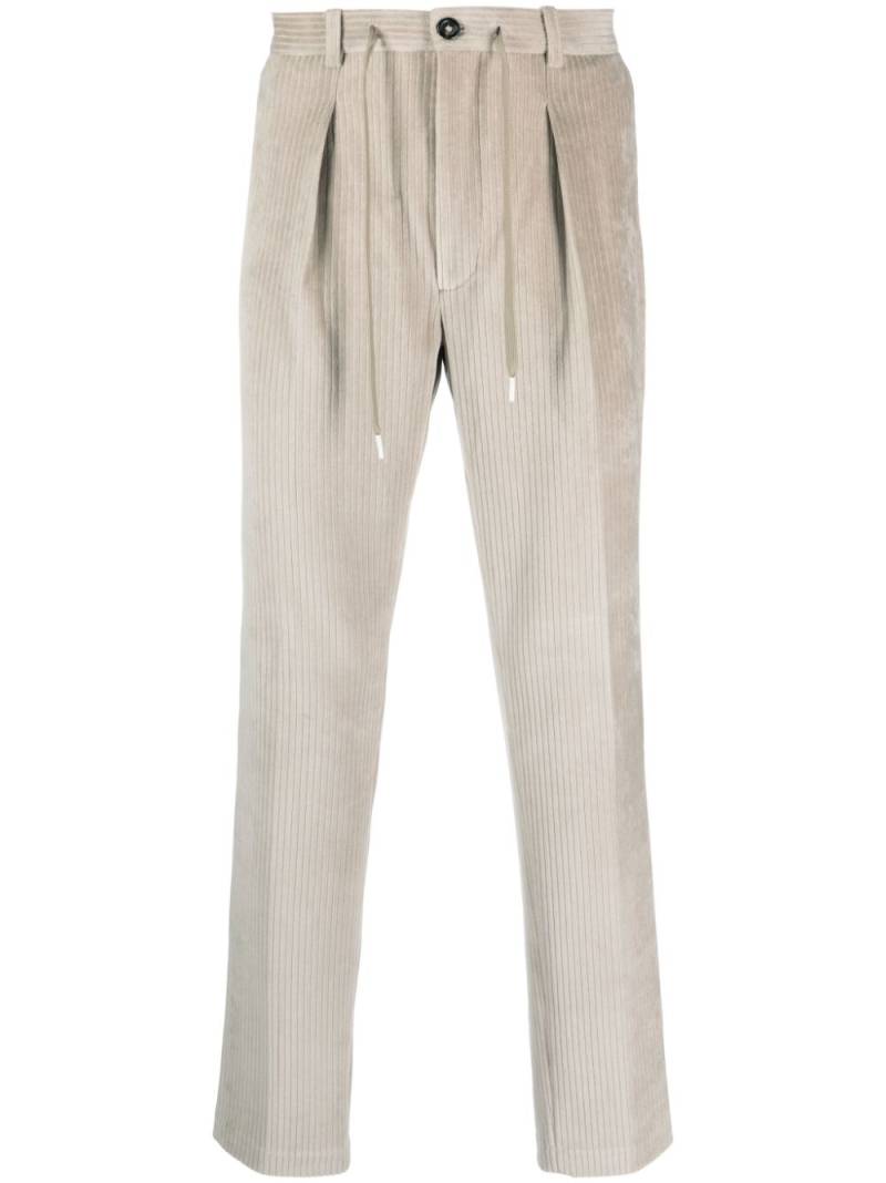 Circolo 1901 slim-cut corduroy trousers - Grey von Circolo 1901