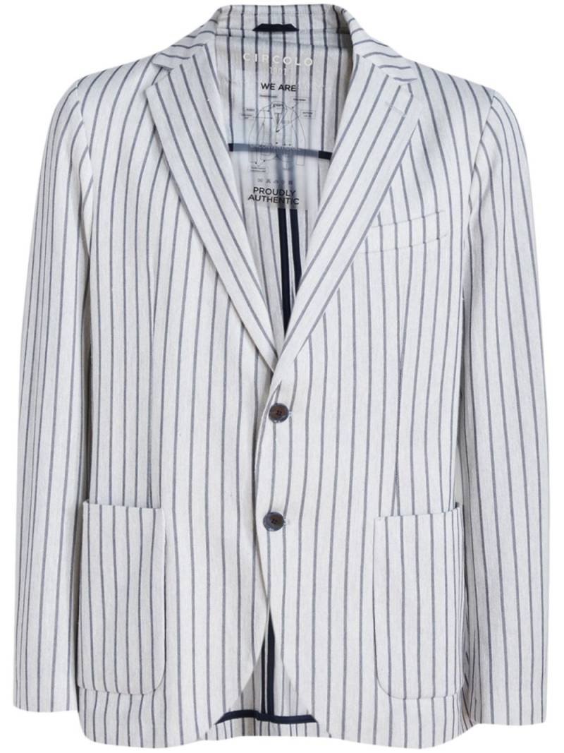 Circolo 1901 striped blazer - Blue von Circolo 1901