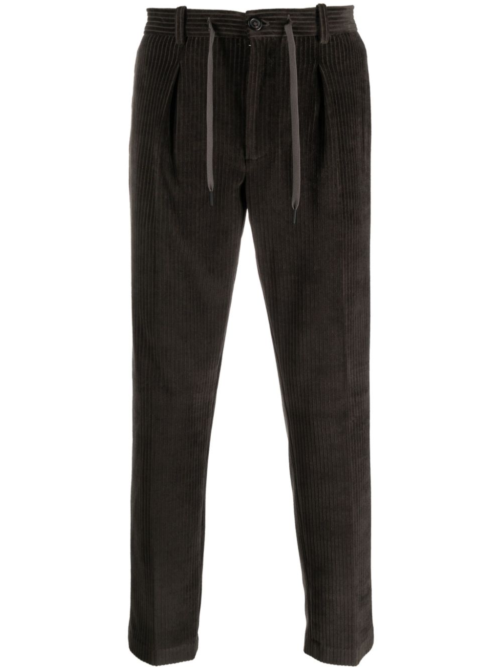 Circolo 1901 tapered corduroy drawstring trousers - Grey von Circolo 1901