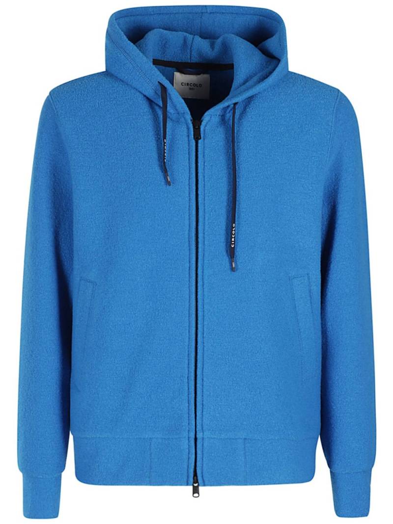 Circolo 1901 zipped drawstring hoodie - Blue von Circolo 1901