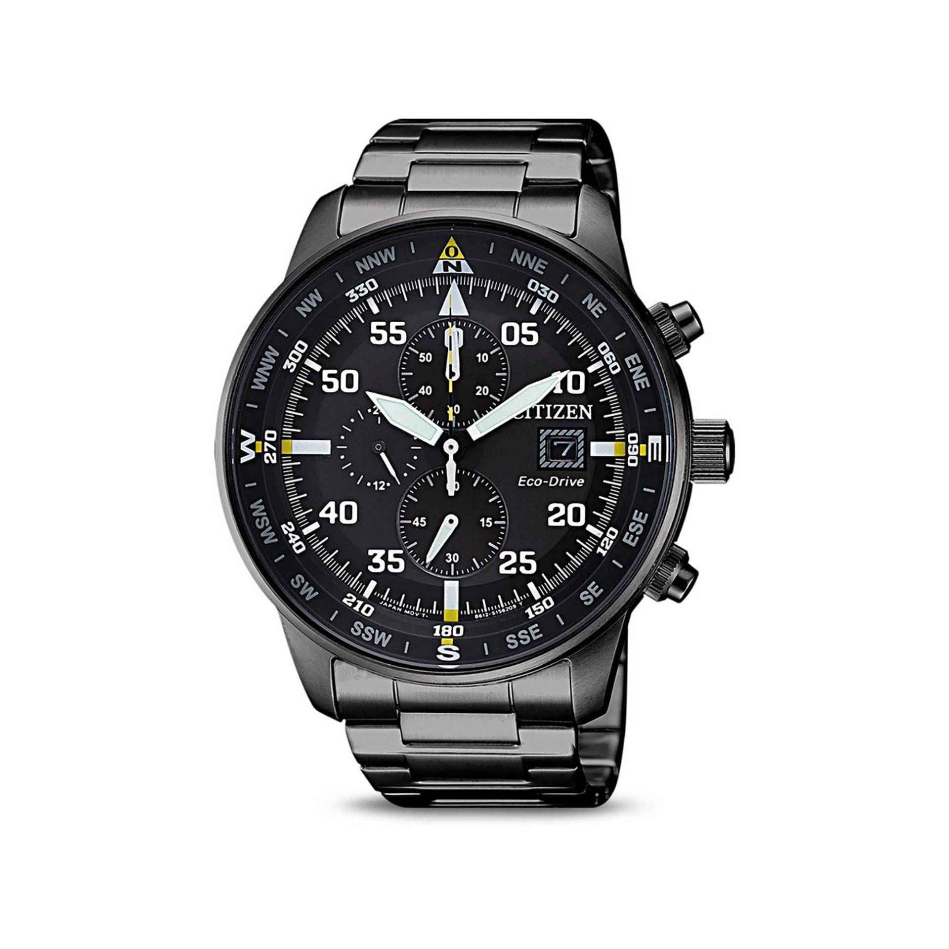 Chronograph Uhr Herren Black 44mm von Citizen