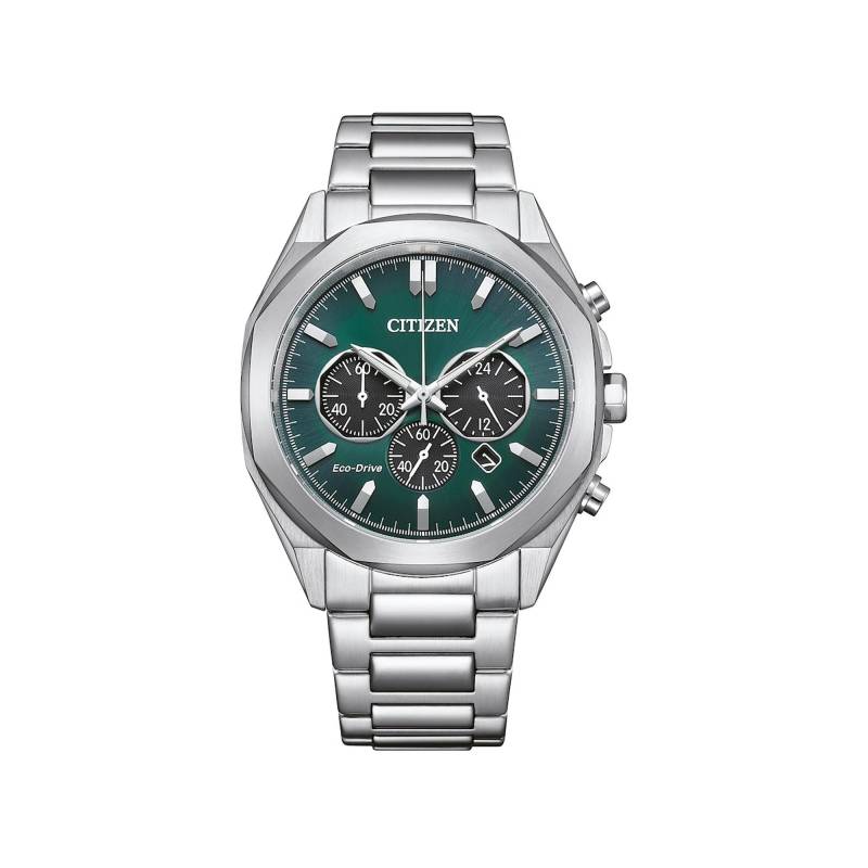 Chronograph Uhr Herren Silber 41mm von Citizen