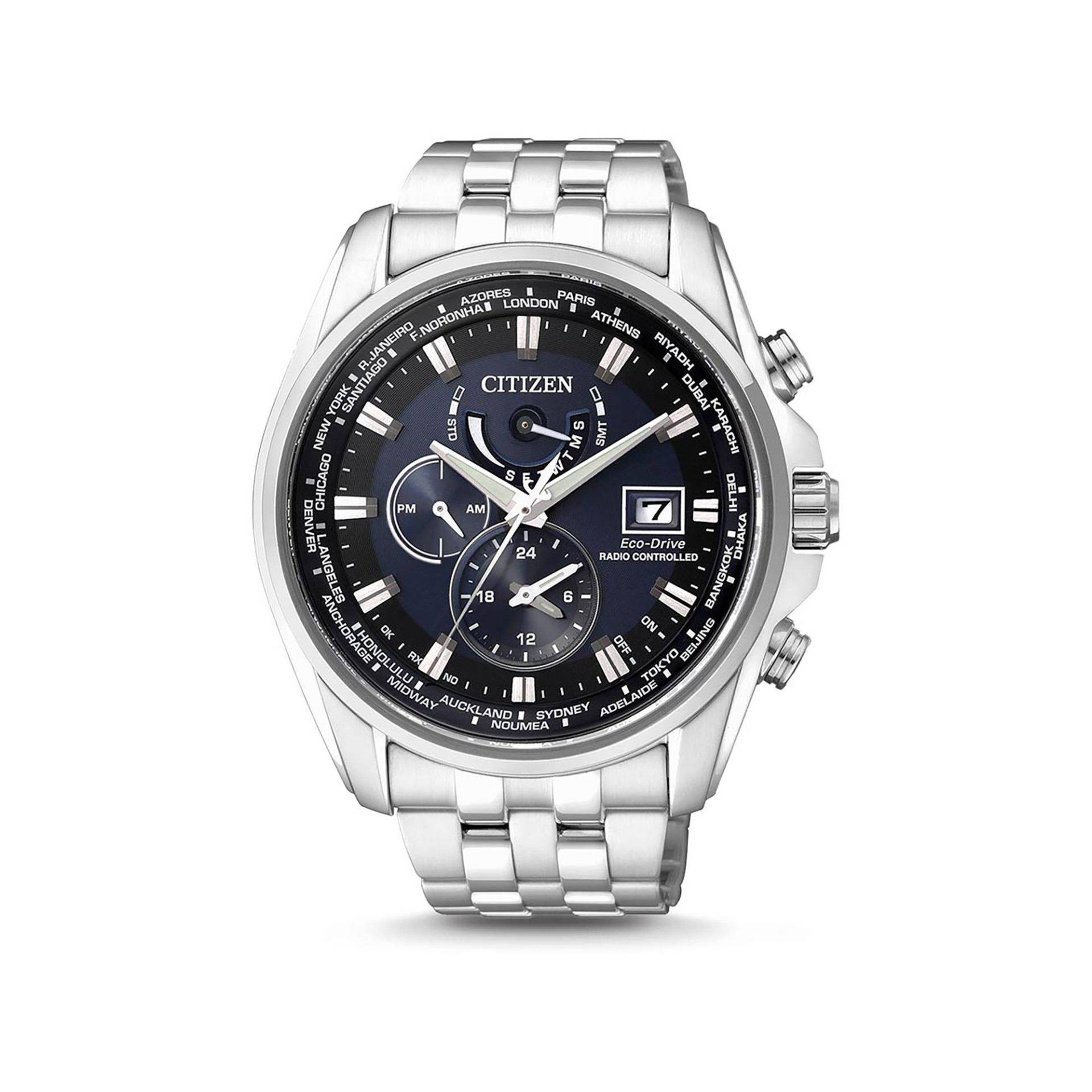 Chronograph Uhr Herren Silber 44mm von Citizen