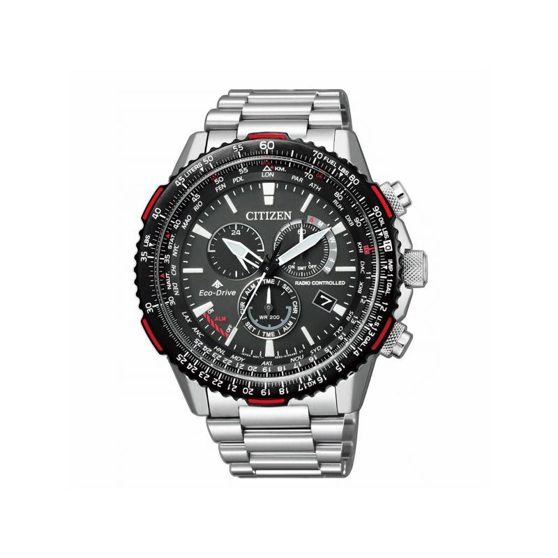 Chronograph Uhr Herren Silber 47mm von Citizen