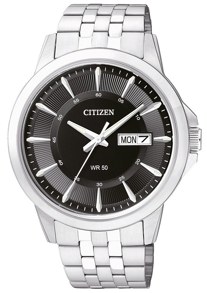 Citizen Quarzuhr »BF2011-51EE«, Armbanduhr, Herrenuhr, Damenuhr, Edelstahlarmband, Datum von Citizen