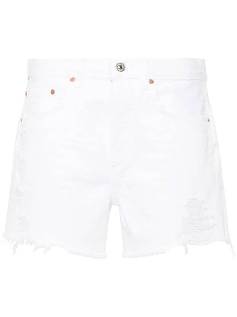 Citizens of Humanity Annabelle distressed denim shorts - White von Citizens of Humanity