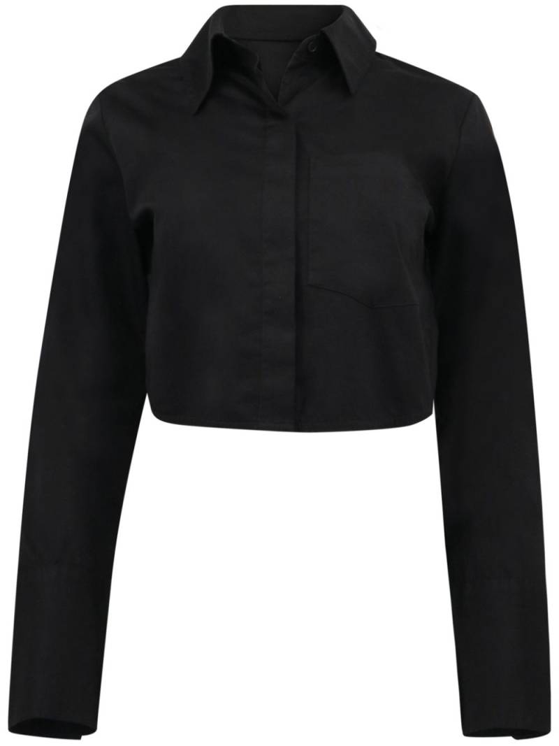 Citizens of Humanity Bea cropped shirt - Black von Citizens of Humanity