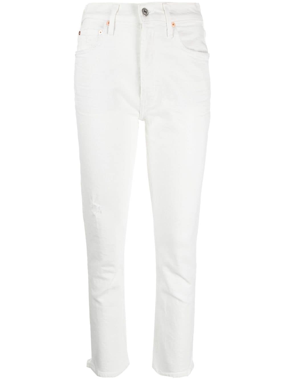 Citizens of Humanity Jolene high-rise slim-fit jeans - White von Citizens of Humanity