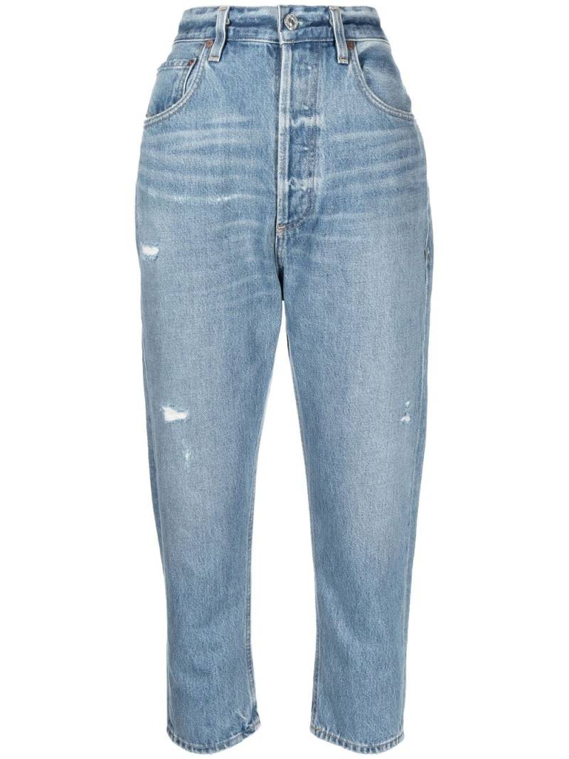 Citizens of Humanity Pony Boy cropped distressed jeans - Blue von Citizens of Humanity