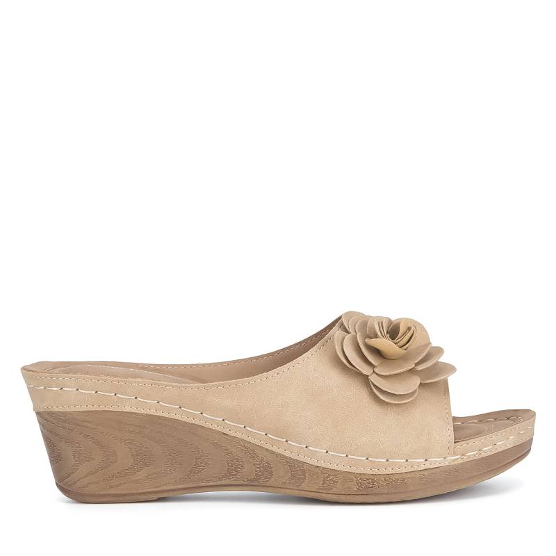 Pantoletten Clara Barson WYL05010-29 Beige von Clara Barson