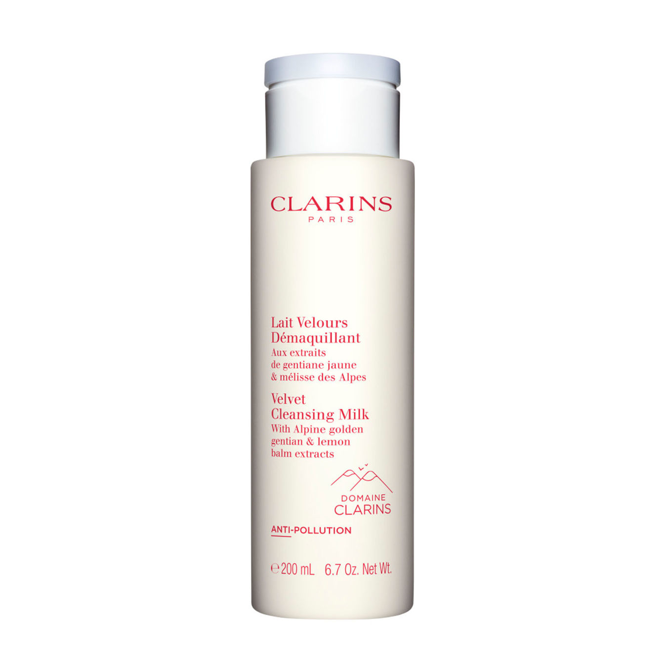 Clarins Lait Velours Démaquillant Aux extraits de gentiane jaune 200ml Damen von Clarins