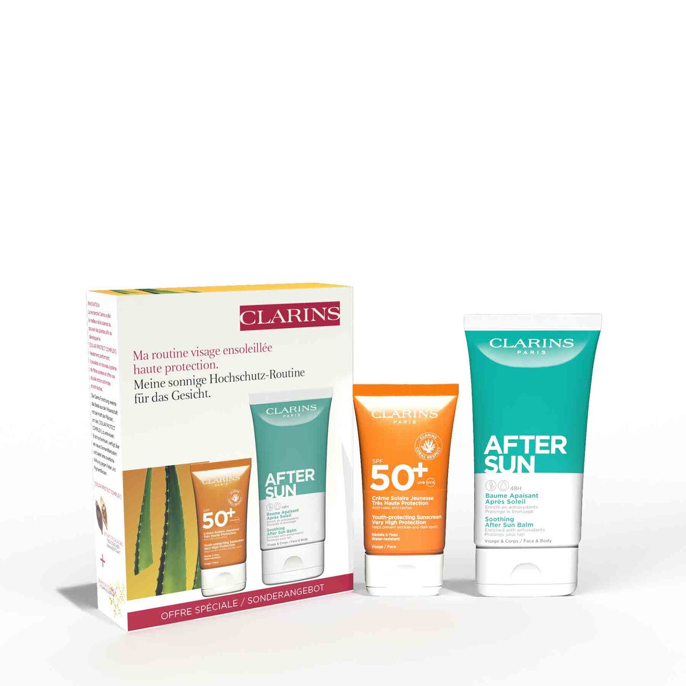 Clarins Sun Corps SPF50+ Set von Clarins