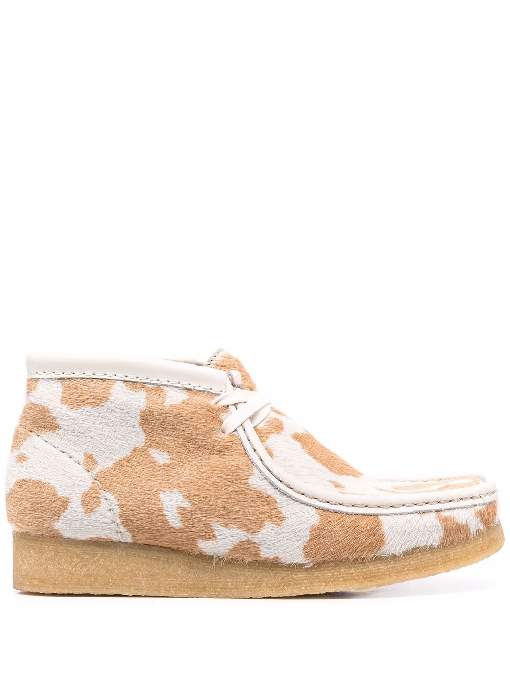 Clarks Originals cow-print ankle boots - Neutrals von Clarks Originals