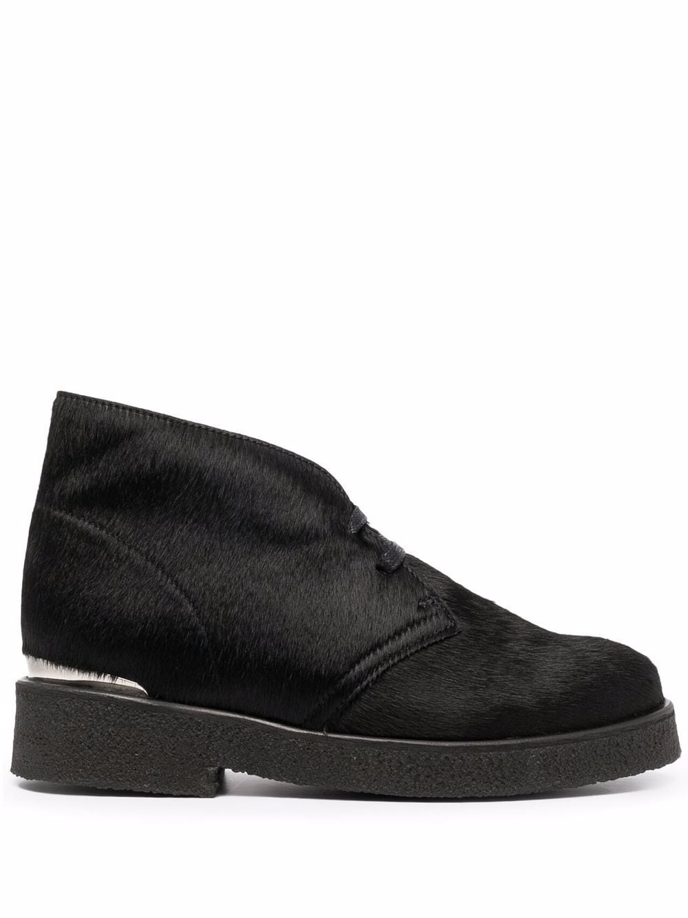 Clarks Originals fur-effect lace-up desert boots - Black von Clarks Originals