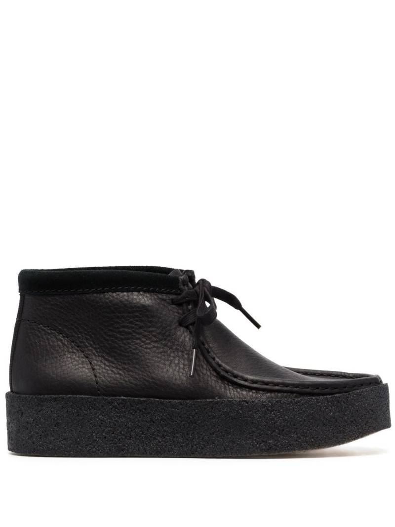 Clarks Originals pebbled-leather square-toe boots - Black von Clarks Originals