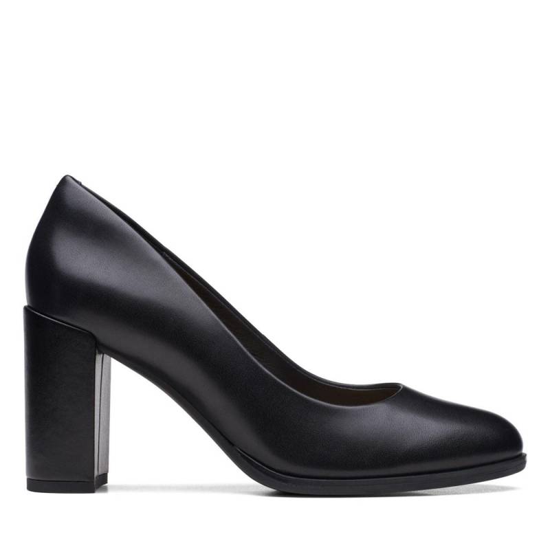 Freva 85 Court - Leder Pump Damen Schwarz 36 von Clarks