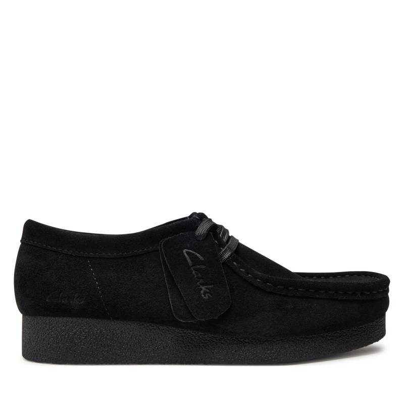 Halbschuhe Clarks Wallabee Evo Sh 26174746 Schwarz von Clarks