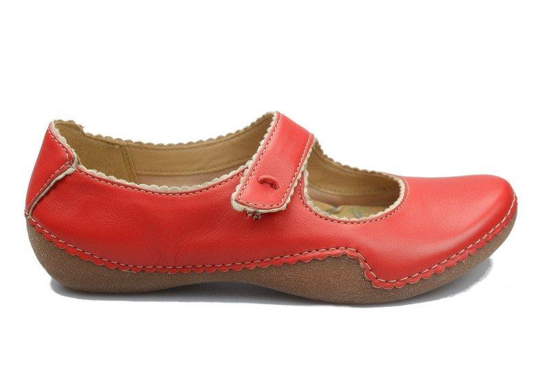 High Spirit - Leder Ballerina Damen Rot 36 von Clarks