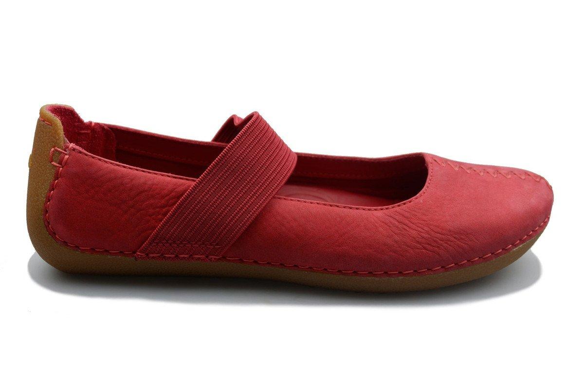 Graffiti Cool - Nubuk Ballerina Damen Rot 37.5 von Clarks