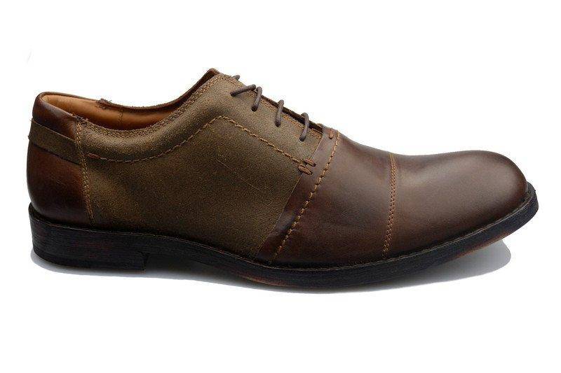 Getit Man - Leder Schnürschuh Herren Braun 43 von Clarks