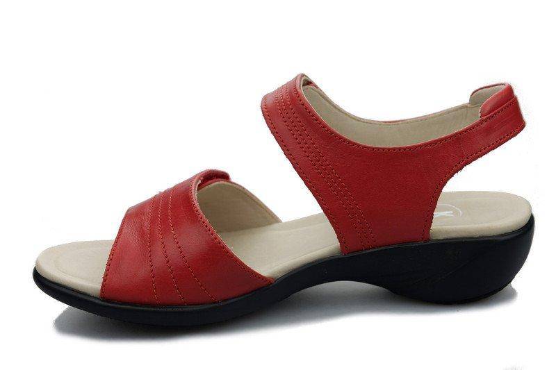 Open House - Leder Sandale Damen Rot 41 von Clarks