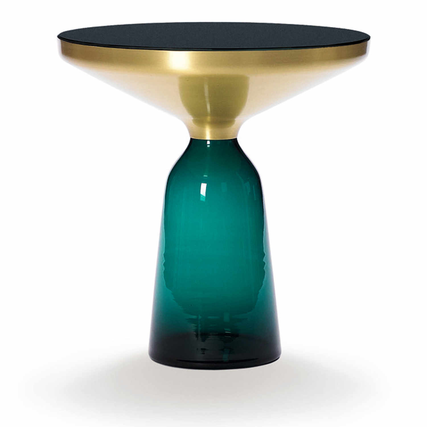 Bell Side Table Messing Beistelltisch, Farbe smaragd-grün Bell Side Table Messing Beistelltisch, Farbe smaragd-grün von ClassiCon