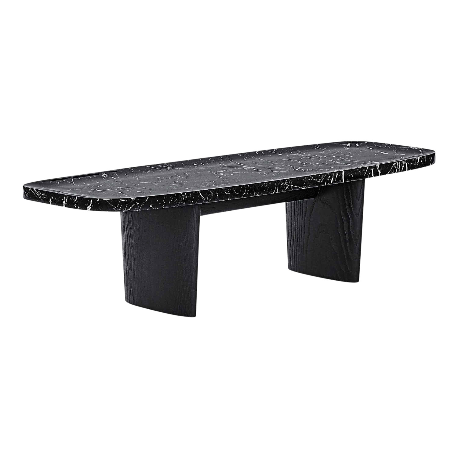 Matéria Table Marble Black Couchtisch, Ausführung coffee - h. 37 x t. 70 x l. 160 cm von ClassiCon