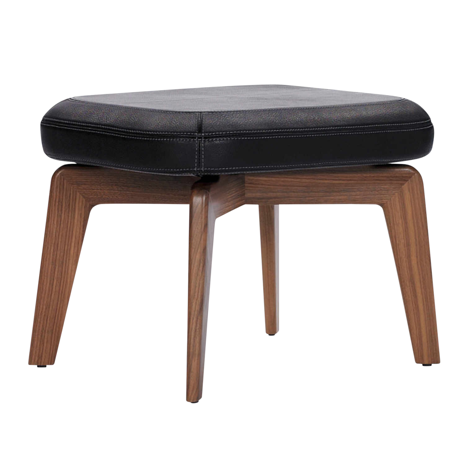 Munich Stool Hocker, Bezug leder classic weiss, Gestell eiche schwarz Munich Stool Hocker, Bezug leder classic weiss, Gestell eiche schwarz von ClassiCon
